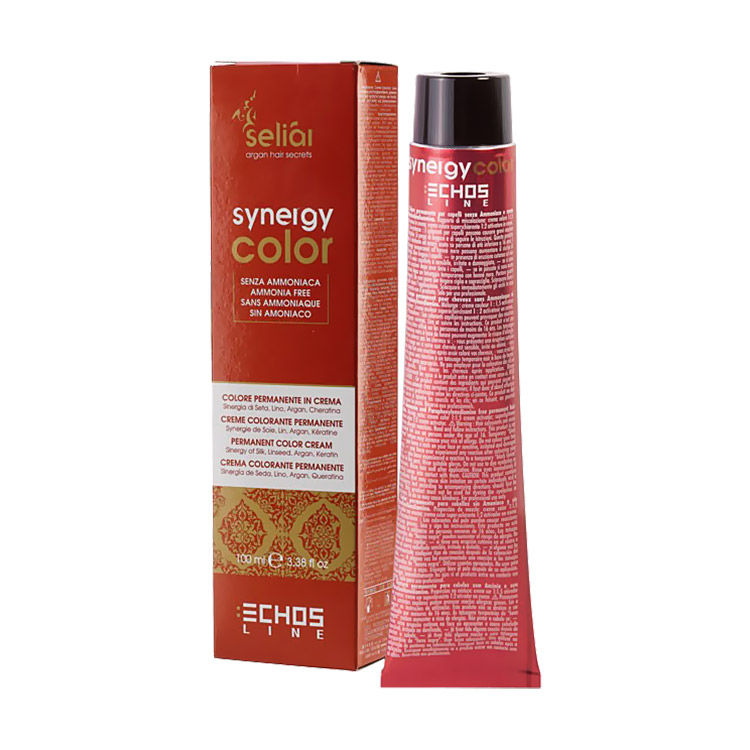 Безаміачна крем-фарба для волосся Echosline Seliar Synergy Color з арганою та кератином 10.32 Blonde Platinum Beige, 100 мл